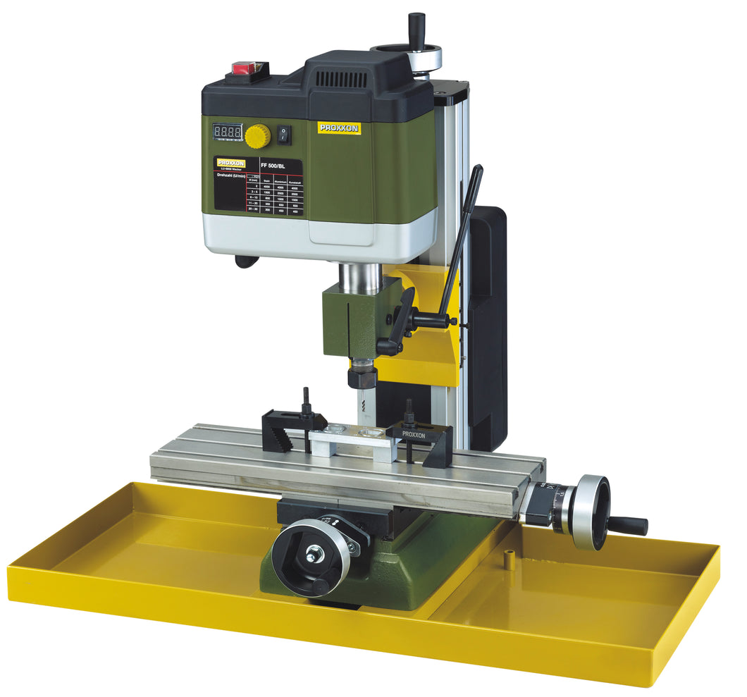 Chip collecting tray for Proxxon milling machines