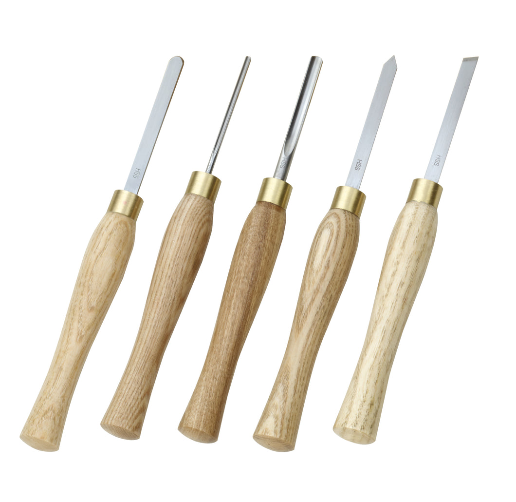 Woodturning chisel set (5-piece)
