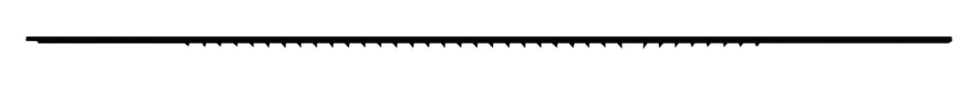 Scroll saw blades with reversed toothing, coarse-toothed (11 teeth per 25mm), 12 pcs.