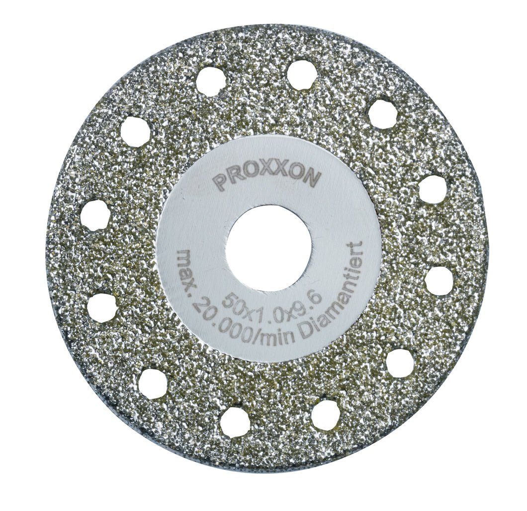 Diamond-coated cutting and roughing disc Ø 50