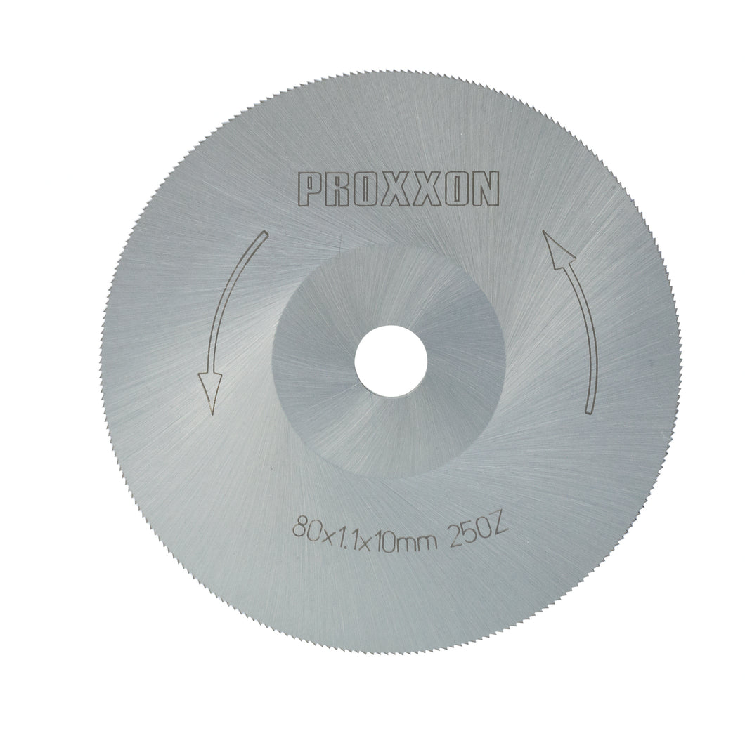 Circular saw blade (HSS), Ø 80mm (10mm bore), 1.1 mm thick