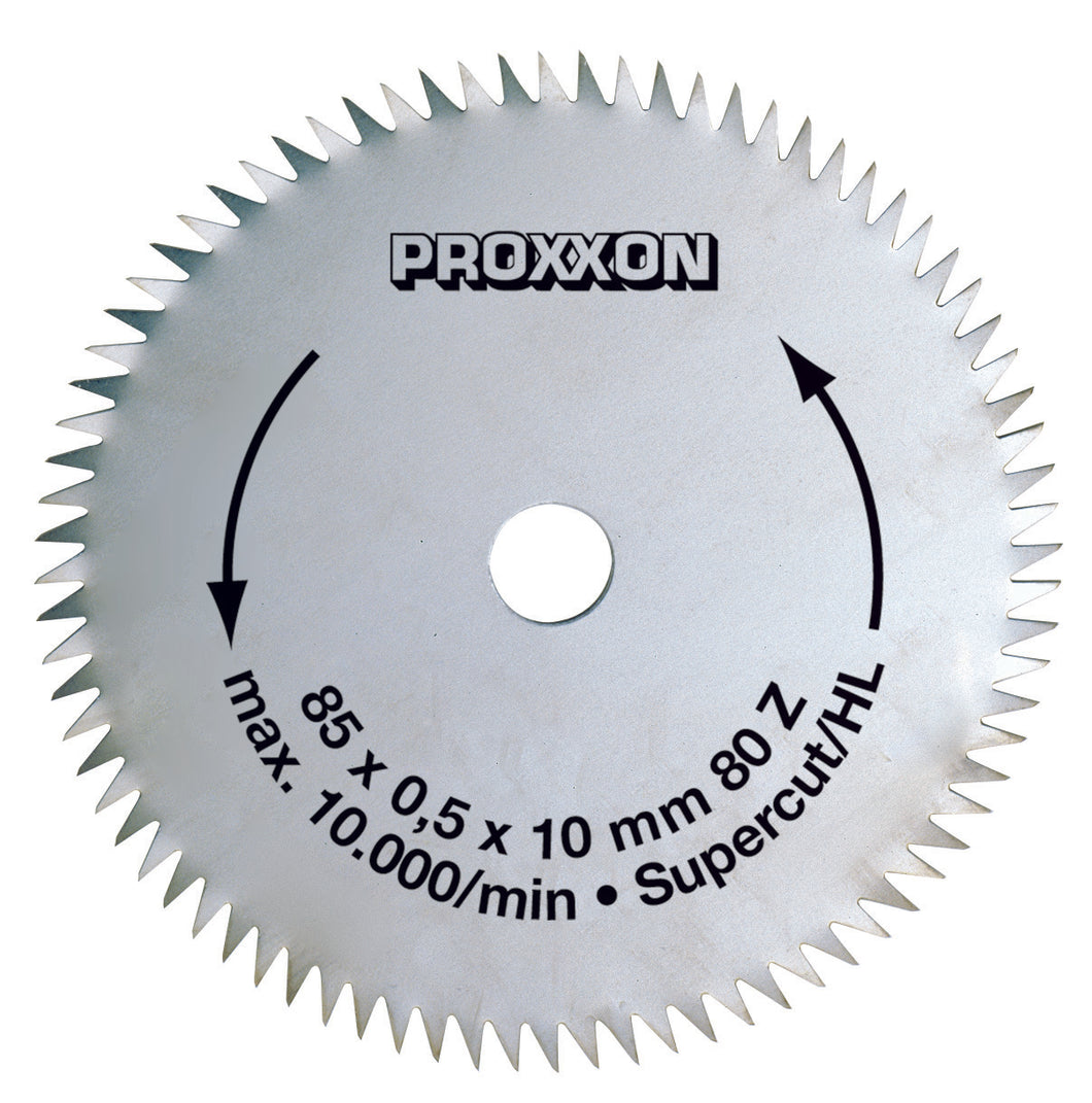 Circular saw blade Super Cut, Ø 85 x 0.5 x 10 mm, 80 teeth
