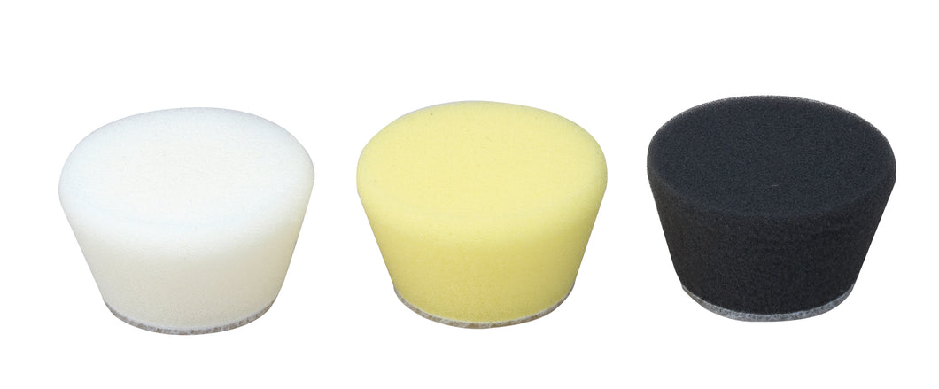 Polishing sponge conical Ø 50 mm, hard (white), 2 pcs.